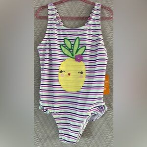 Gymboree- Striped Pineapple Swimsuit (Size 5T)